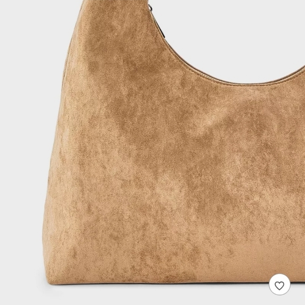 NWT a new day Faux Suede Soft Shoulder Bag - Tan - Picture 3 of 4